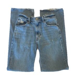 Abercrombie & Fitch The 90s Relaxed Jean High Rise Medium Wash Distressed 26 2R
